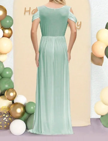 Rochie lunga SHEIN Maternity, turcoaz