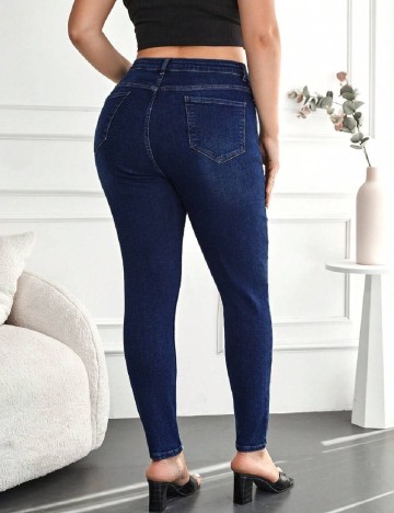 Blugi SHEIN CURVE, bleumarin