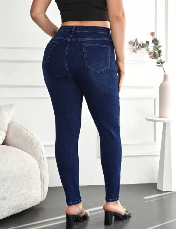 Blugi SHEIN CURVE, bleumarin