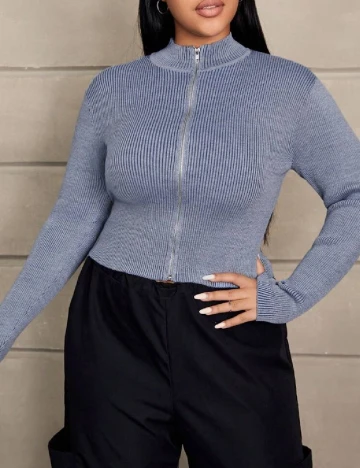 Bluza SHEIN CURVE, albastru