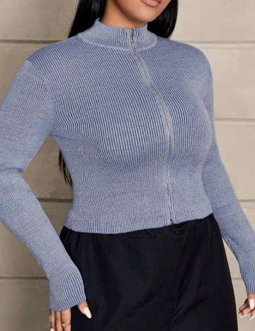 Bluza SHEIN CURVE, albastru