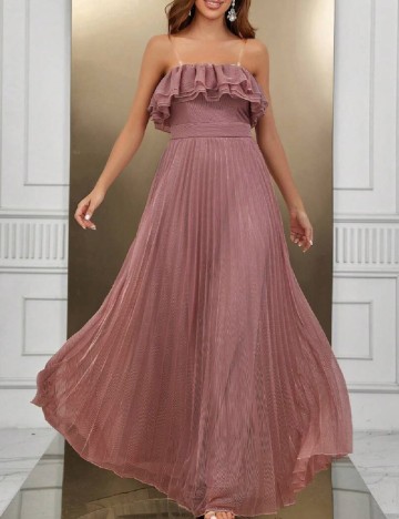 
						Rochie lunga SHEIN, roz pudra