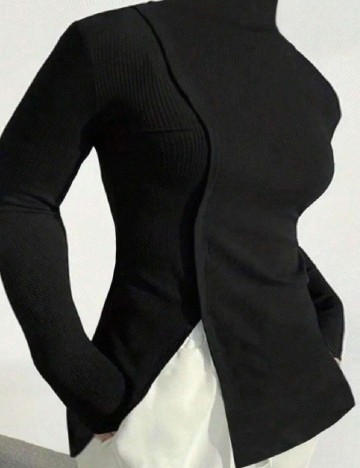 Bluza SHEIN CURVE, negru
