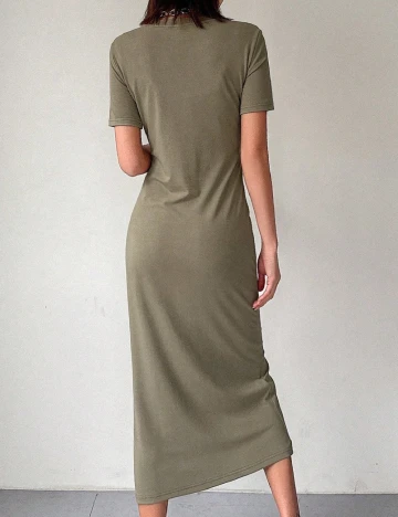 Rochie lunga Dazy, verde