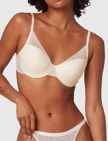 Sutien Triumph, ecru Alb