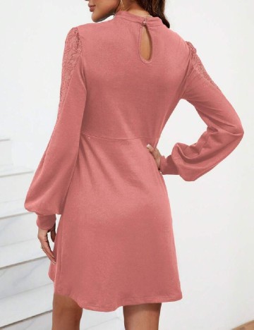 Rochie scurta SHEIN, roz pudra