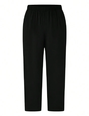 Pantaloni SHEIN CURVE, negru