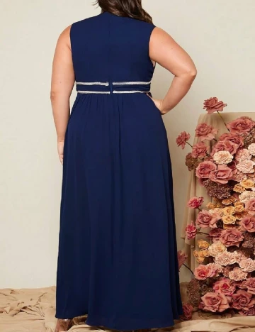 Rochie lunga SHEIN CURVE, bleumarin