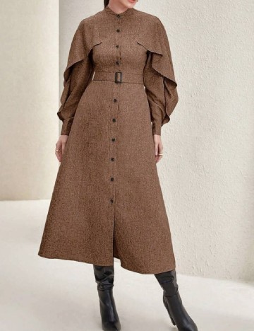 Rochie medie SHEIN, maro