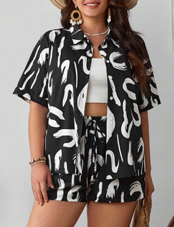 
						Compleu SHEIN CURVE, negru