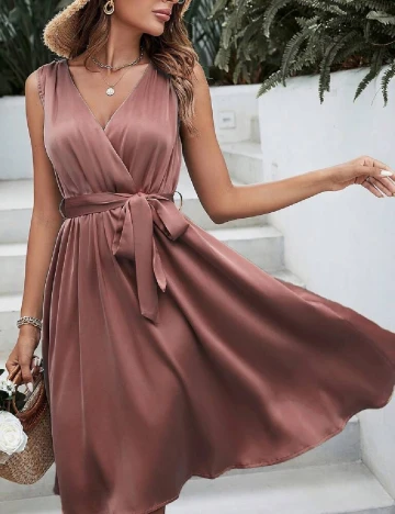 Rochie scurta SHEIN, roz pudra Roz