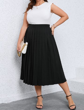 Fusta SHEIN CURVE, negru