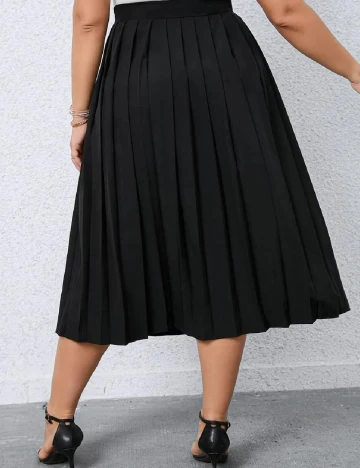 Fusta SHEIN CURVE, negru