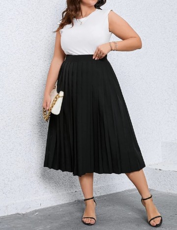 Fusta SHEIN CURVE, negru
