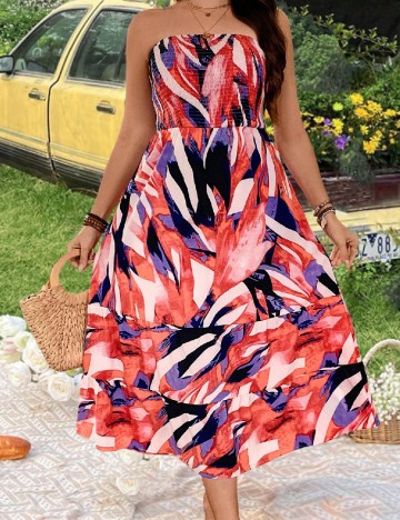 
						Rochie medie SHEIN CURVE, mix culori