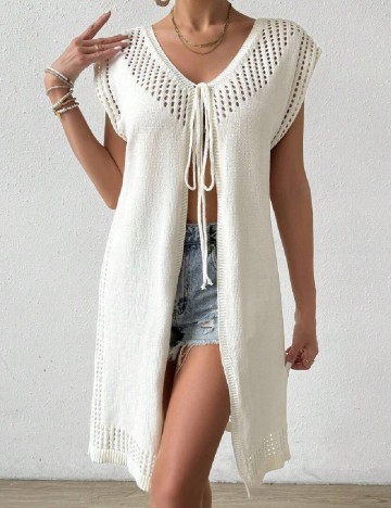 
						Cardigan SHEIN, ecru