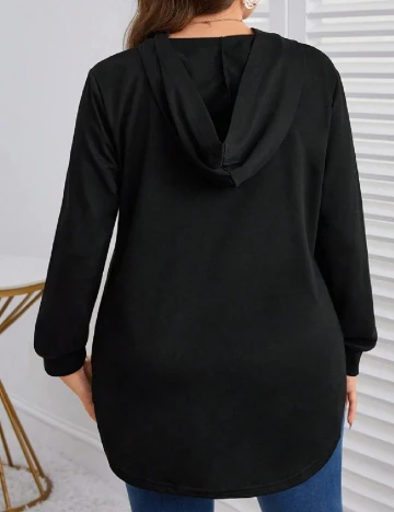 Hanorac Emery Rose Curve, negru