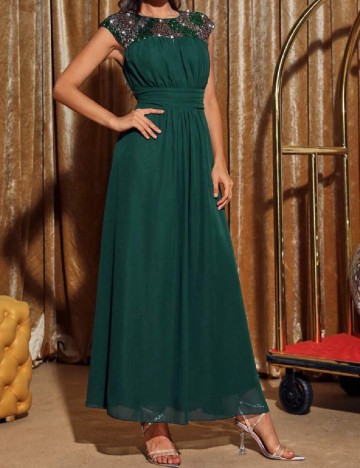 Rochie lunga SHEIN, verde