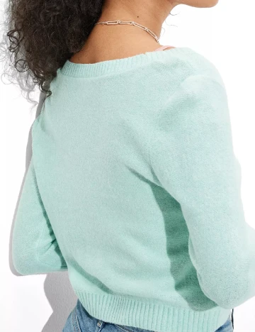 Cardigan American Eagle, turcoaz Verde
