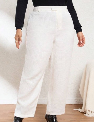 
						Pantaloni SHEIN CURVE, ecru