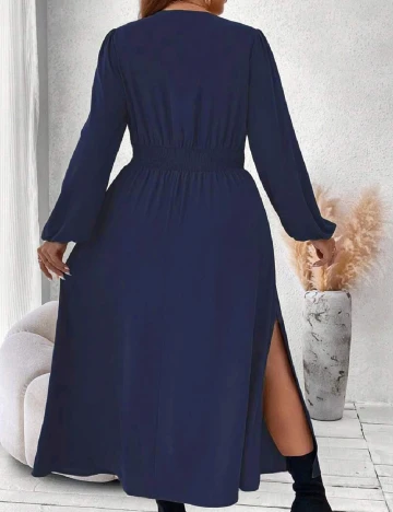 Rochie lunga SHEIN CURVE, bleumarin Albastru