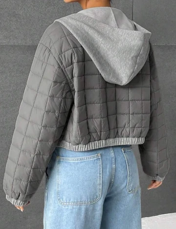 Geaca SHEIN, gri Gri