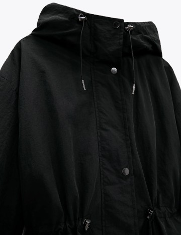 Trench Zara, negru, XS-S