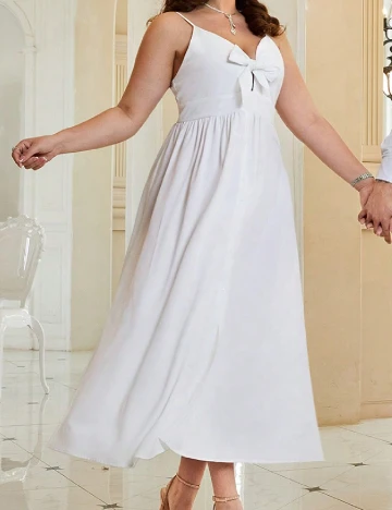 Rochie lunga SHEIN CURVE, alb