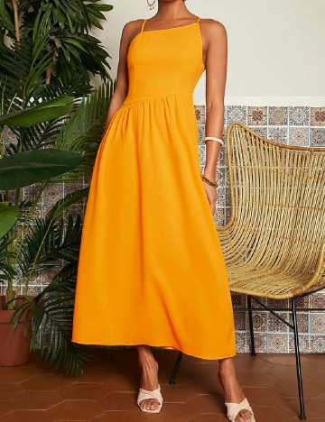 
						Rochie lunga SHEIN, portocaliu