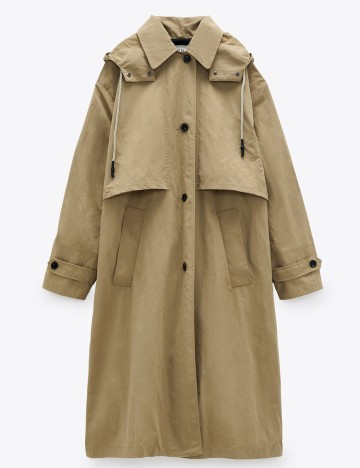 Trench Zara, kaki, S