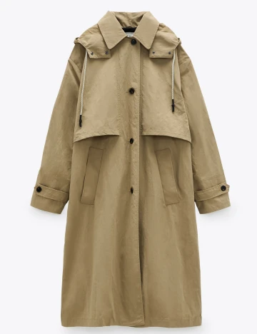 Trench Zara, kaki, S
