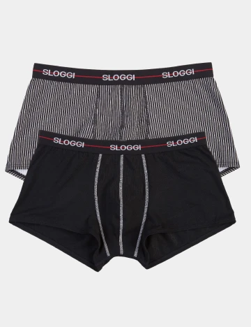 Set Boxeri 2 perechi Sloggi by Triumph, negru Negru