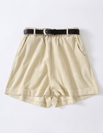 
						Pantaloni scurti SHEIN CURVE, ecru
