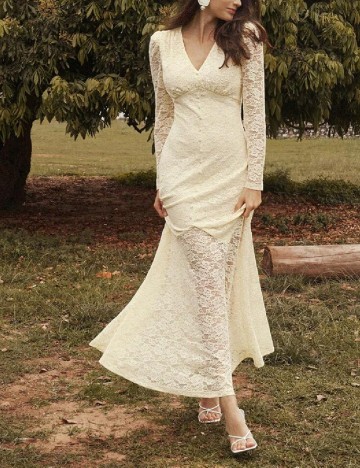 Rochie lunga Anewsta, galben
