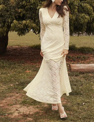Rochie lunga Anewsta, galben