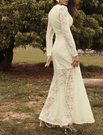 Rochie lunga Anewsta, galben