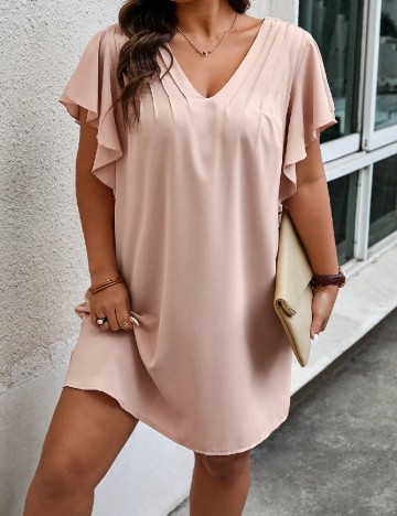 
						Rochie scurta SHEIN CURVE, roz