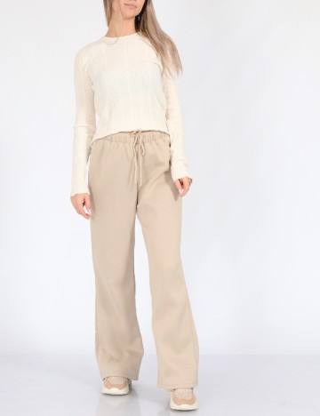 
						Pantaloni SHEIN, crem