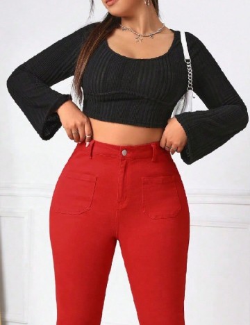 
						Top SHEIN CURVE, negru