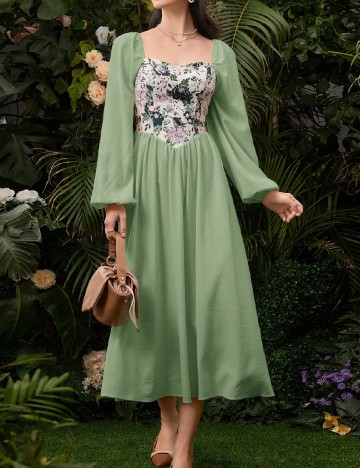 
						Rochie medie SHEIN, verde