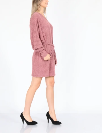 Rochie scurta SHEIN, roz pudra inchis