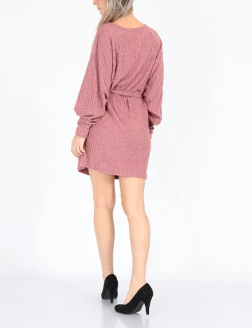 Rochie scurta SHEIN, roz pudra inchis