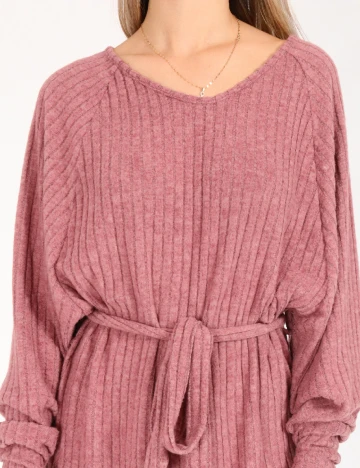 Rochie scurta SHEIN, roz pudra inchis