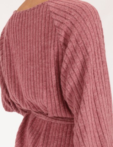 Rochie scurta SHEIN, roz pudra inchis