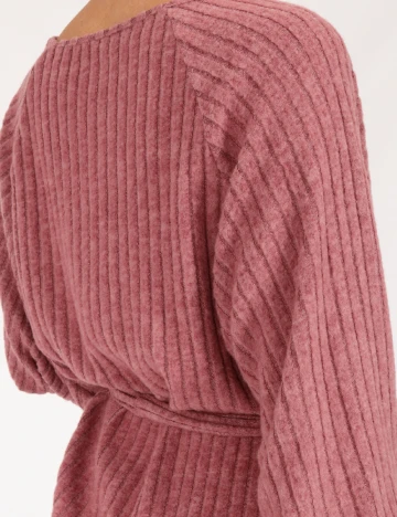 Rochie scurta SHEIN, roz pudra inchis
