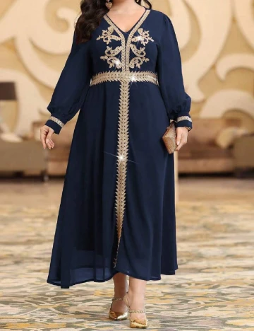Rochie lunga SHEIN CURVE, albastru