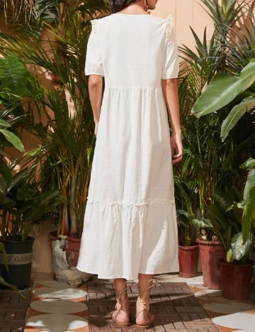 Rochie medie SHEIN, alb