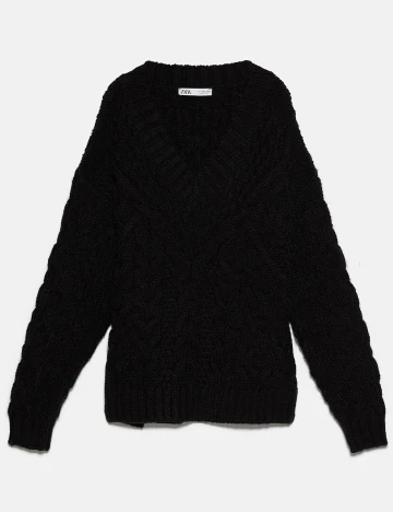 Pulover Zara, negru, S