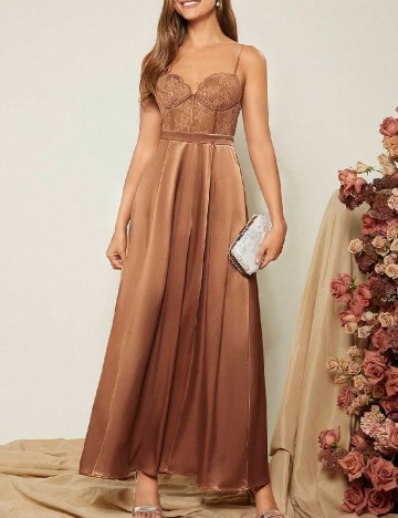 Rochie lunga SHEIN, maro