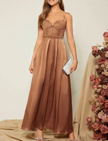 Rochie lunga SHEIN, maro